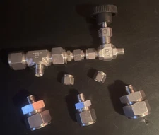 Swagelok Compression Fittings Lot-Parker-Ferrules/Adapter/Reducer+ Thumb Cutters