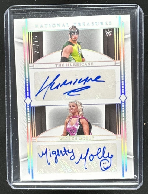 2024 National Treasures WWE The Hurricane Mighty Molly Dual Silver Auto #/75