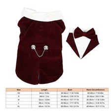 Pet Wedding Suit Stylish Elegant Decorative Dog Formal Tuxedo Suit For Wedding