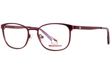 Hello Kitty HK-353-2 Eyeglasses Frame Youth Girl's Red Full Rim Oval Shape 47mm