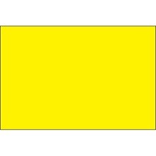 2 x 4" Fluorescent Yellow Inventory Rectangle Labels-500 per Roll