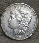 1883-s Morgan Silver Dollar  Almost Uncirculated FULL BREASTFEATHERS