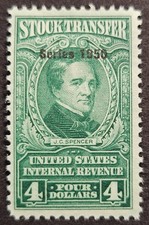 US Revenue Stamp - Stock Transfer - Collection Scott # RD326 - MH OG