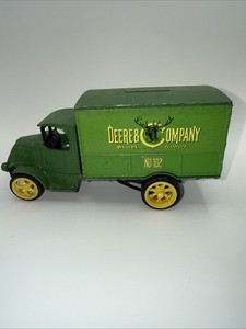 1926 ERTL Mack Bulldog John Deere Diecast Coin Bank Vintage