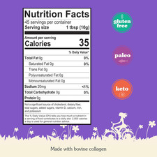 Unflavored Beef Gelatin Powder, Instantly Thickens, Stabilizes, and Texturize...