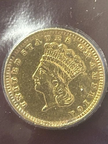 1857 Large Head Indian Princess (Type III) Gold Dollar