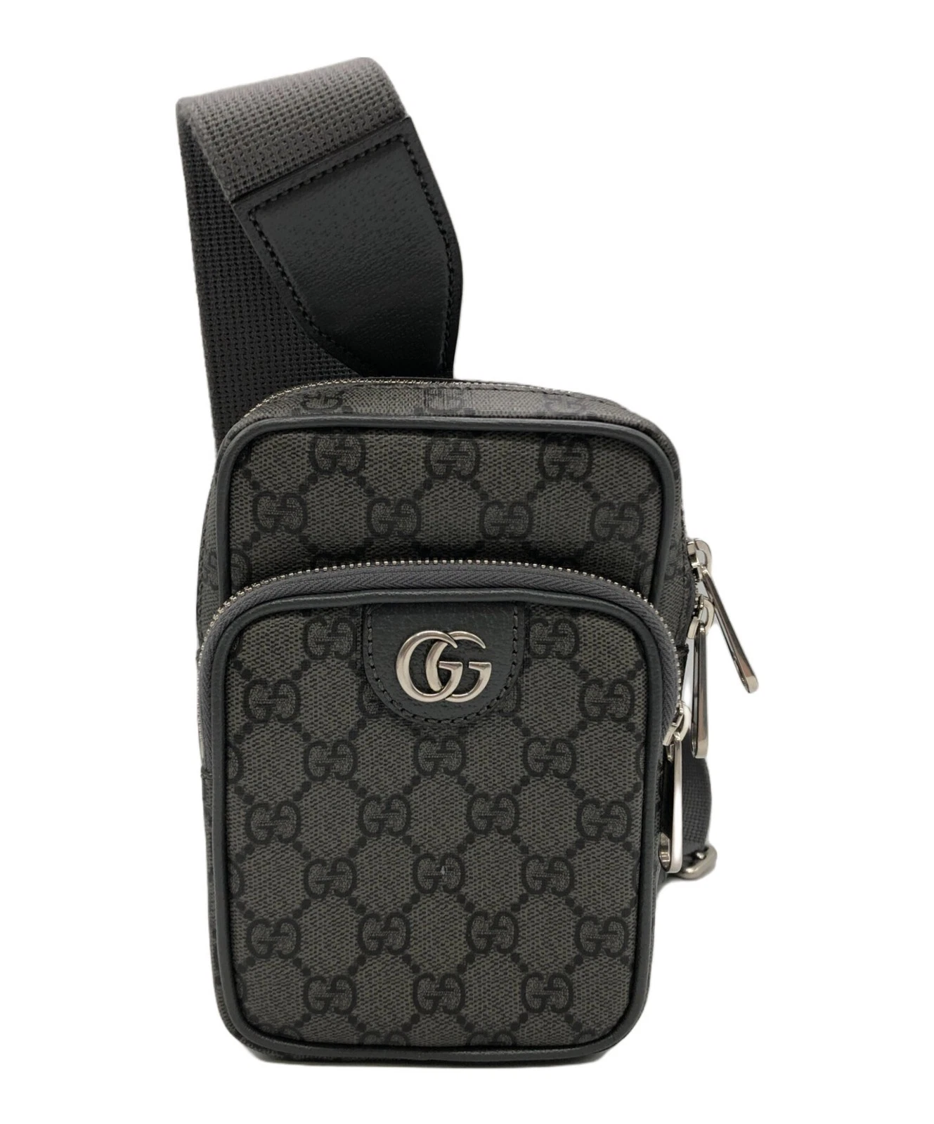 Sac à bandoulière GUCCI 752565・520981 toile grise