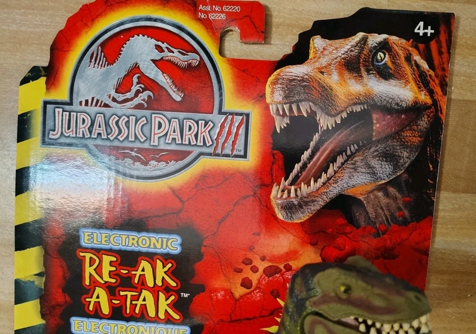 Jurassic Park III 3 T-Rex Electronic RE-AK A-TAK Dinosaur Vintage Hasbro NEW  - Image 2 of 4