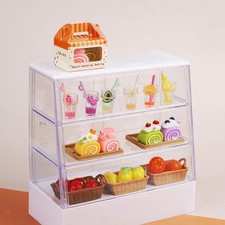 1:12 Mini Dollhouse Cake Display Cabinet Model Ornament Hobbyists Collectors