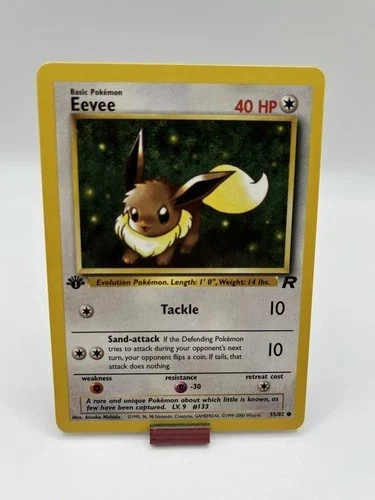 Pokémon TCG Team Rocket 1st Edition Eevee 55/82