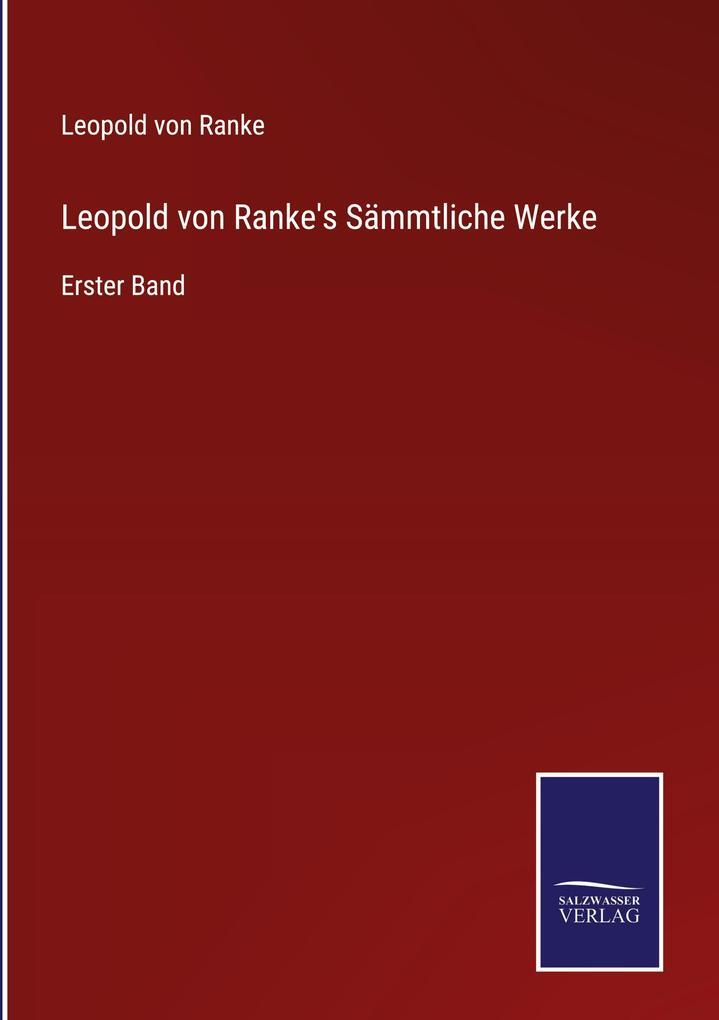Thumbnail - Leopold Von Ranke's Sämmtliche Werke | Leopold Von Ranke | Deutsch