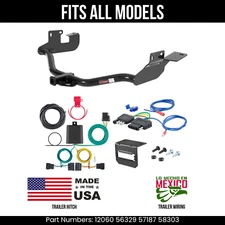 For 08-11 Mazda Tribute Trailer Hitch + 5Pin Wiring Fits All Models Curt Tow Kit