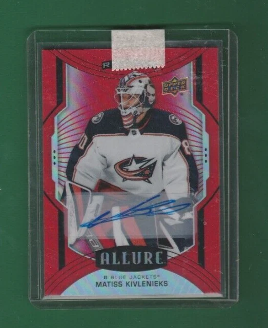 2020-21 Upper Deck Allure Red Rainbow Auto # 121 Matiss Kivlenieks