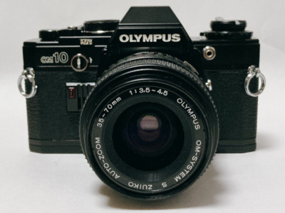 Olympus OM-10+Auto-Zoom 35-70 f3.5-4.5美品 EXC+5] Olympus OM10 Black Film Camera + OM Systems S zuiko 35-70mm