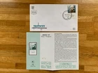 ISRAEL 1984 FDC DAVID WOLFFSOHN JEWISH COLONIAL TRUST FOUNDER + LEAFLET