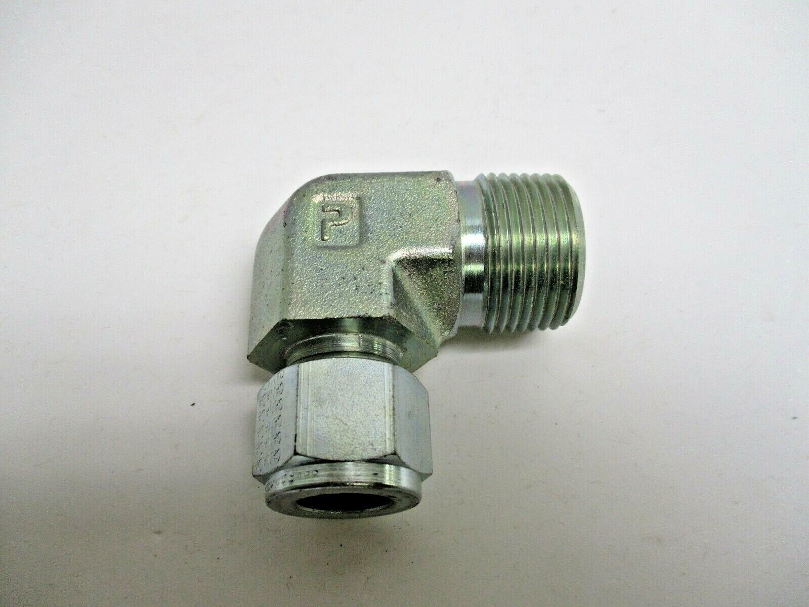 PARKER, 8MSEL12N-S, 1/2" TUBE X 3/4"MNPT, 90 DEG ELBOW CONNECTORS, CS, LOT OF 6