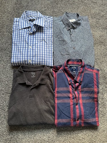Herren Next, T.M. Lewin Hemdenpaket x 4 Stück, Größe M, verschiedene Styles, (2)