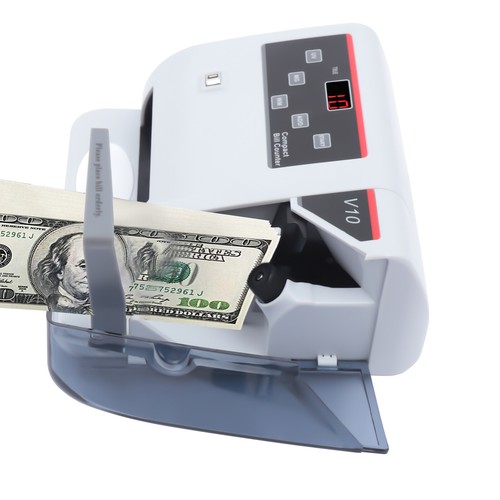 Máquina portátil de conteo de billetes de dinero con detección de falsificaciones UV/MG/WM - Imagen 9 de 17