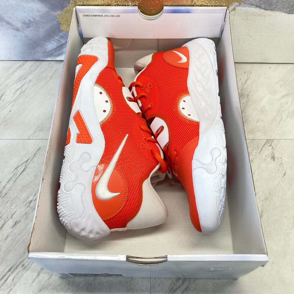 Nike pg 13 mens orange sales