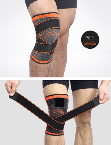 Correa de compresión soporte de rodilla manga protector deportivo ligamento ajustable nuevo - Imagen 7 de 8