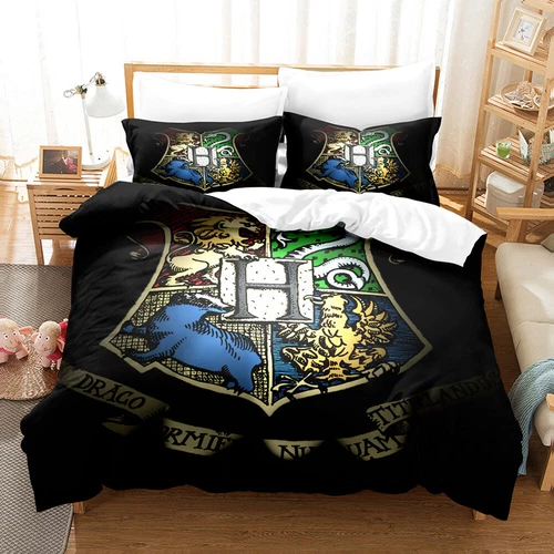 UK Harry Potter Bedding Set 2/3 PCS Quilt Duvet Cover Dorm Single Double King // - Picture 41 of 49