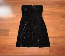 MARC by MARC JACOBS ~ Size 6 ~ Strapless VELVET VELOUR Bubble Hem Mini Dress a69