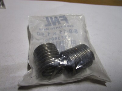 5/8-11 x 1.5D UNC 18-8 S/S Free Running Wire Insert QTY 2
