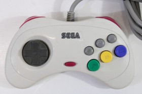 Official Sega Saturn White Controller Slight Discoloration Works HSS-0101 OEM SS