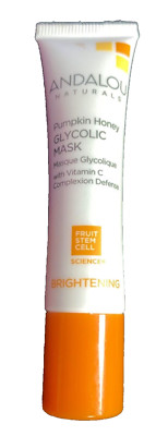 Andalou Naturals Pumpkin Honey Glycolic Mask Vitamin C On-the-Go Travel Purse .5