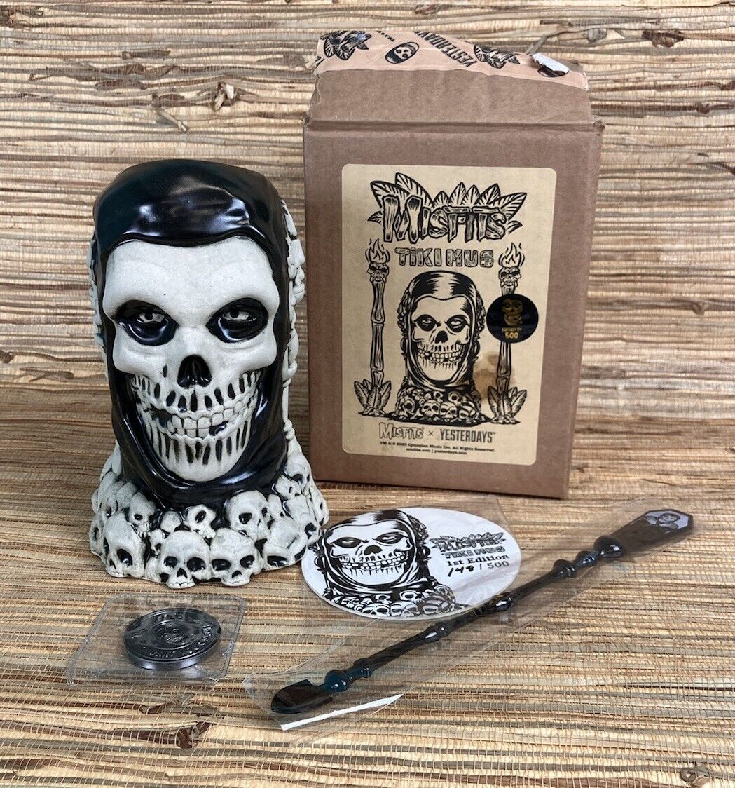 Misfits Tiki Fiend Tiki Mug WonderCon 2023 Swizzle Coin