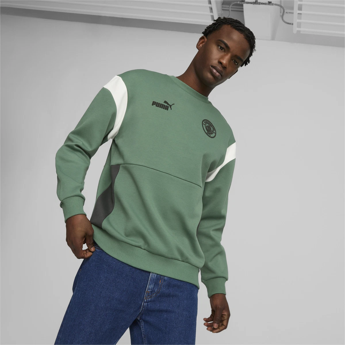 Manchester City PUMA Archive Sweatshirt Men | eBay