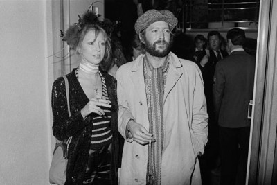 Musiker Eric Clapton und seine Freundin Pattie Boyd 1975 MUSIK 4x6 FOTO