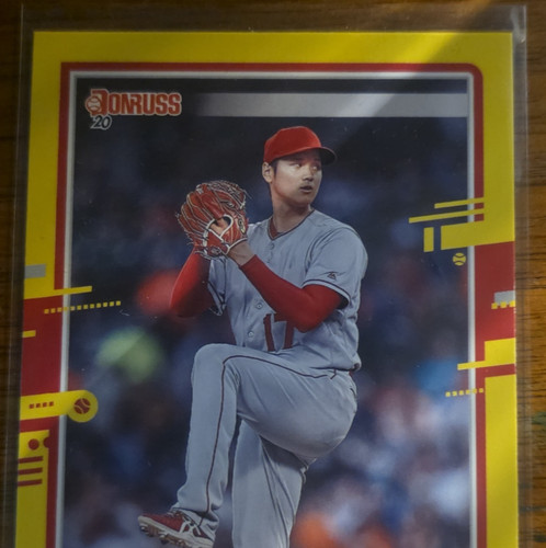 Panini 2020 Donruss Shohei Ohtani #94 Yellow Parallel Los Angeles Angels MLB