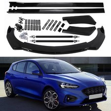 For Ford Focus Strs Hatchback Car Front Bumper Splitters Lip Spoiler Side Skirt