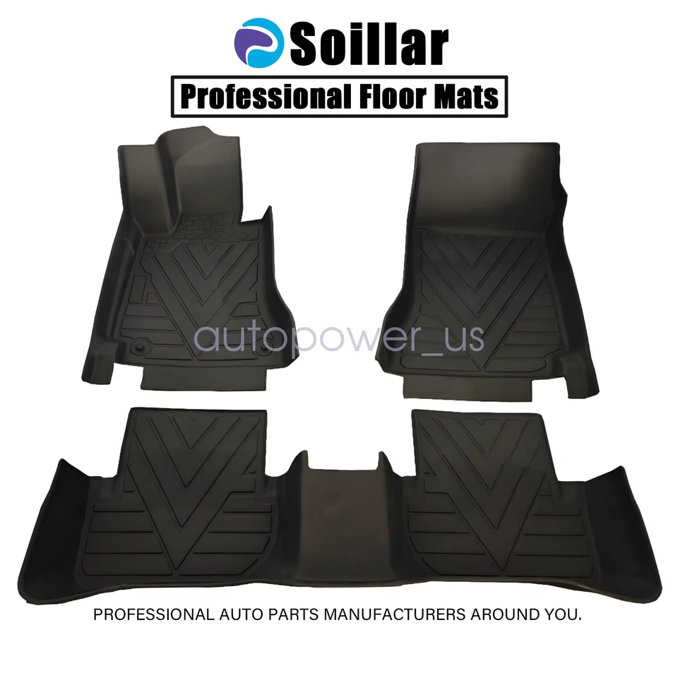 For 2007 - 2013 Mercedes-Benz C Class W204 S204 TPE Floor Mats Liners Black New - Image 2 of 4