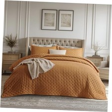Boho Quilts Queen Size - Ultra Soft Queen / Full 15 - Honey Ginger - Clover