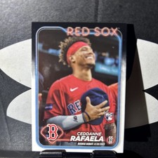 2024 Topps Update Series - Rookie   Ceddanne Rafaela #US110 Hat Over Heart (RC)