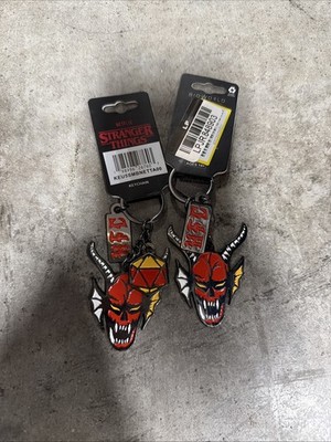 New Lot Of 2 Bioworld Stranger Things 5 HFC Hellfire Club Keyring Keychain