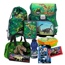 Dinosaurier Dino T-Rex 9 t SCHULRANZEN Ranzen Tornister Set Tasche Sporttasche m