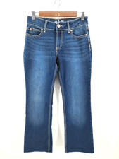 Wrangler Bootcut Womens Size 10 Dark Wash Thick Stitch Jeans Western Cowgirl