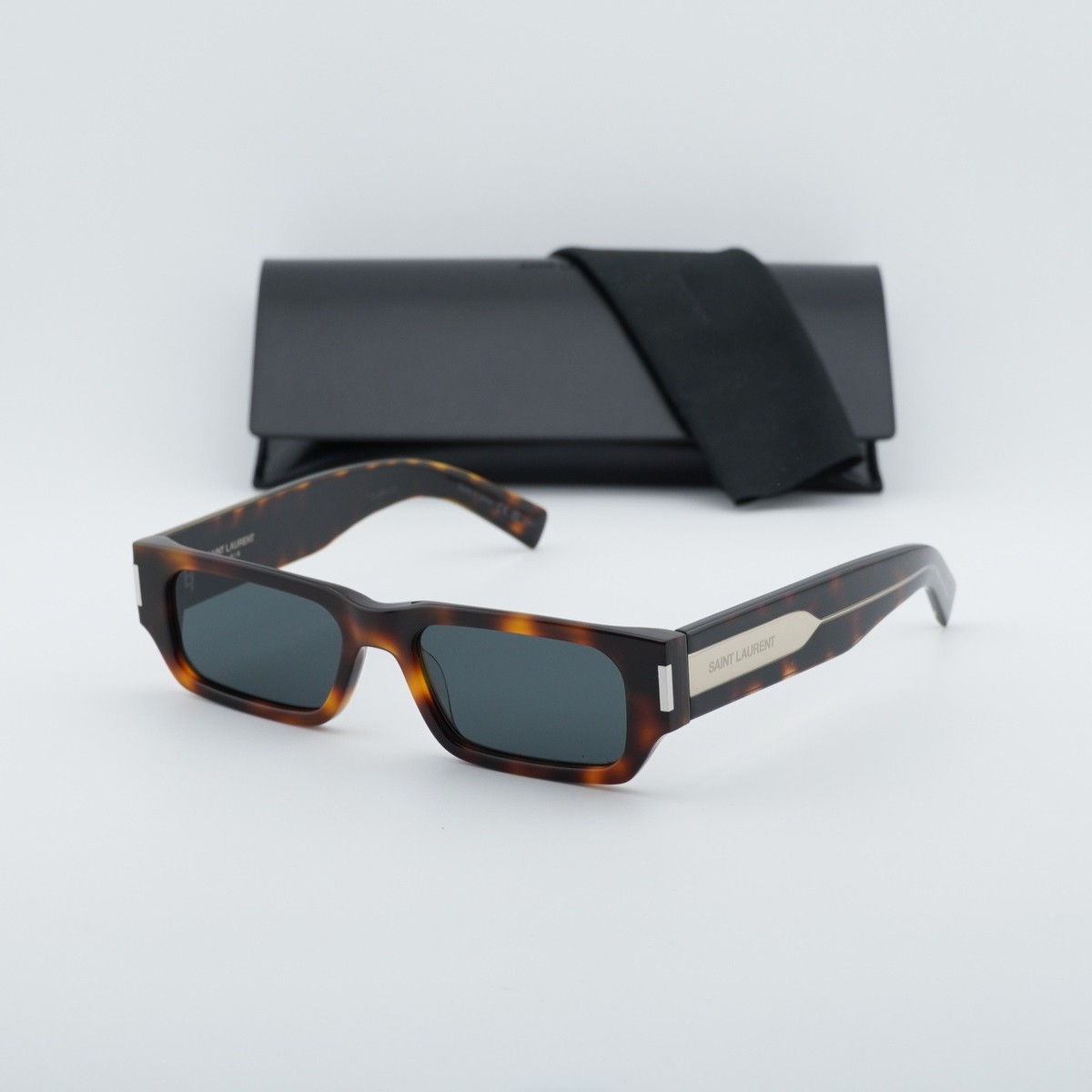 Saint Laurent SL660 002 Havana/Grey 54-18-145 Sunglasses New 