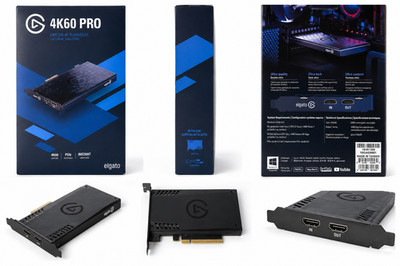 Elgato Game Capture 4K60 Pro PCIe x4 Aufnahmekarte (10GAG9901)