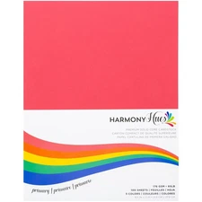 Harmony Hues 65# Cardstock 8.5"X11" 100/Pkg-Primary