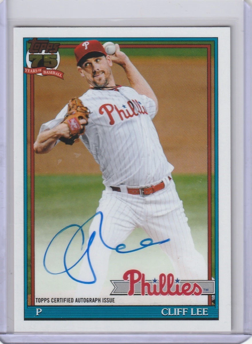 Cliff Lee Baseball Autographed Sports Trading Cards & Accessories