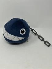 Super Mario Chain Chomp Plush Doll 6 Inches Plush 7.5" Chain