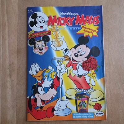 Micky Maus Heft Nr. 43 21.10.1993 Walt Disney ohne Beilage mit Sammelkarten 
