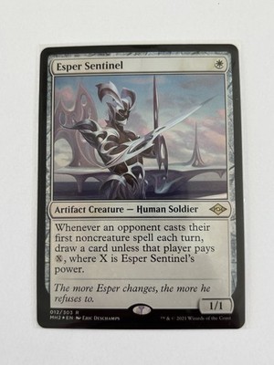 Magic the Gathering Esper Sentinel Modern Horizons 2 012/303 R- Near Mint Foil