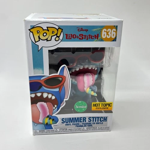 Funko Pop Disney Lilo & Stitch #636 Summer Stitch Scented, Hot Topic Exclusive