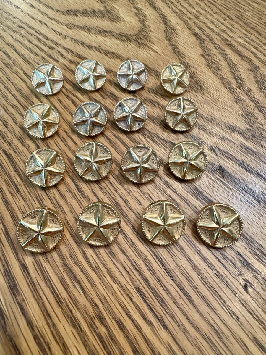 Vintage Star Buttons In Collectible Metal Sewing Buttons for sale
