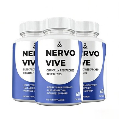Nervo Vive Capsules, Max Strength NervoVive Nerve Health Supplement (3 pack)